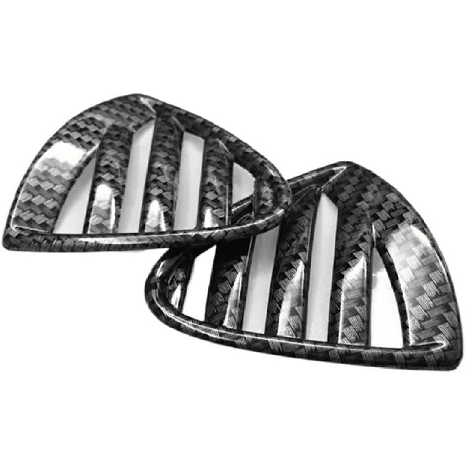 Compatible with Nissan Kicks 2017 2018 2019-2021 ABS Air Conditioning Outlet Vent Cover Trim Interior Frame Stickers Car Styling Accessories(Carbon