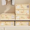 Bed Sheet Organizer Storage Box Large Capacity Dust Proof Foldable Duvet Cover Clothes Blankets Bedding Sheet Container with Handle Clear Window