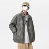 2025 Spring American Retro PU Leather Suede Men's Motorcycle Jacket - Casual Windbreaker
