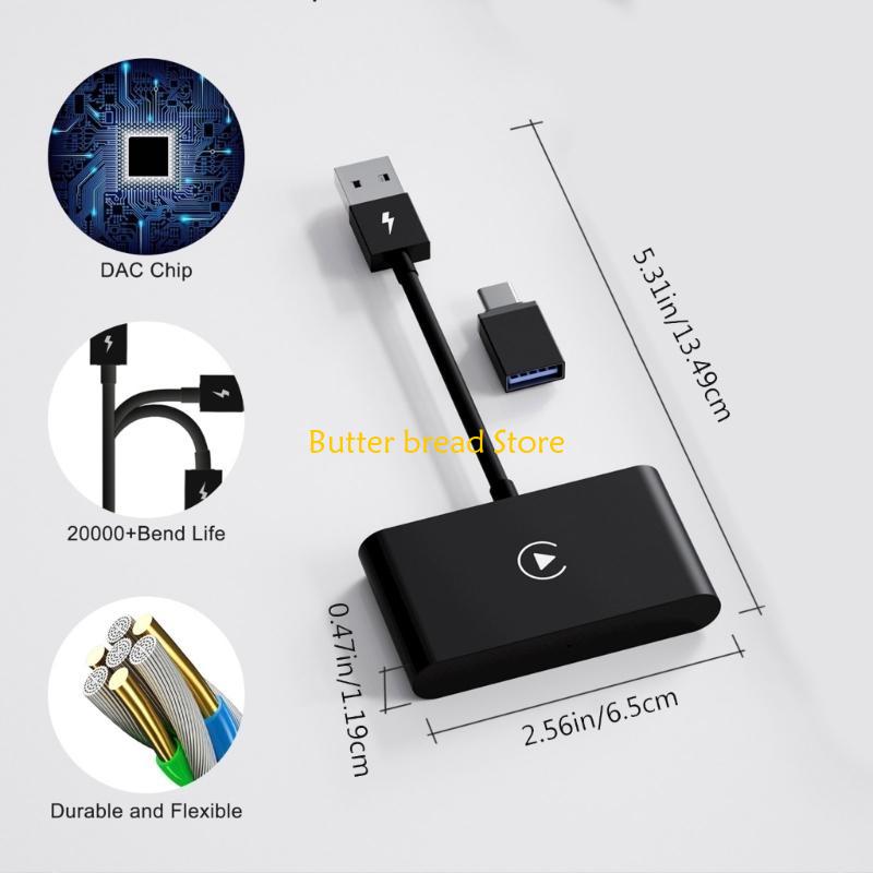 W89C Wireless CarPlay Adapter USB for Factory CarPlay Car,Wireless CarPlay Dongle Convert to Wireless CarPlay