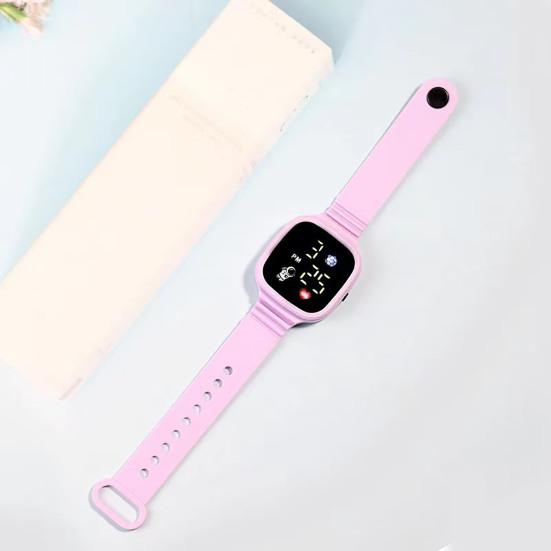 Wrist Watch Button Control LED Square Dial Digital Display Adjustable Precise Time Waterproof Kids Digital Sport Watch Daily Accessory