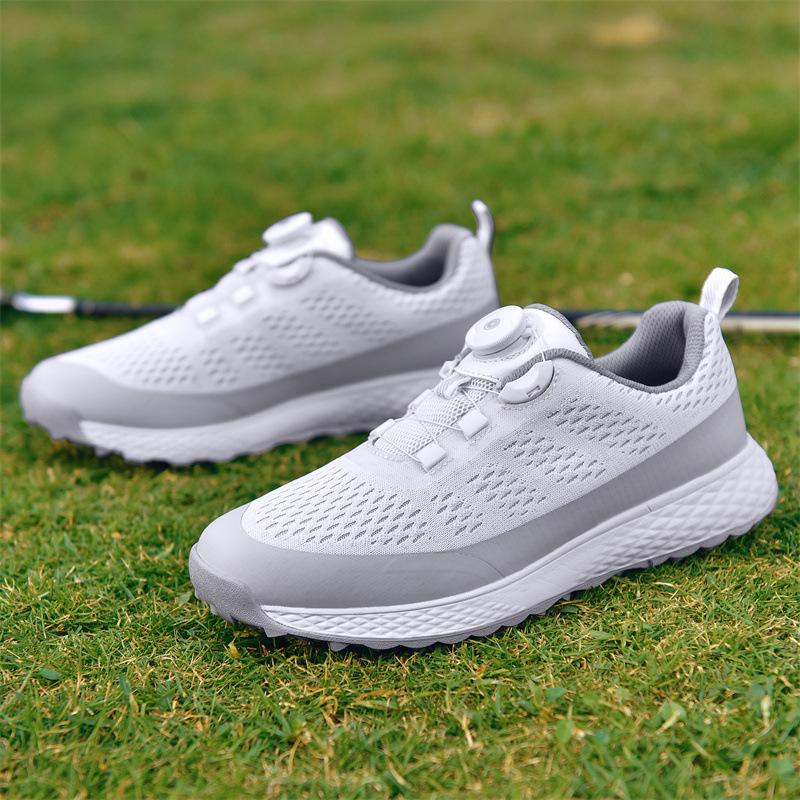 Golf shoes non-slip and wear-resistant sole breathable trend casual sports shoes men's automatic rotating buttons men's shoes