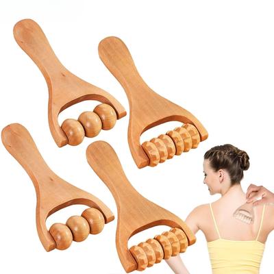 4 Stuks Massage Rollers Nek Roller Massager Trigger Point Roller Massager Spierroller voor Rug Gezicht Taille Been Arm