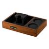 MHW-3BOMBER Multifunctional Coffee Knock Box Vintage Tamping Station Suitable for 51-58mm Portafilters Home Barista Accessories