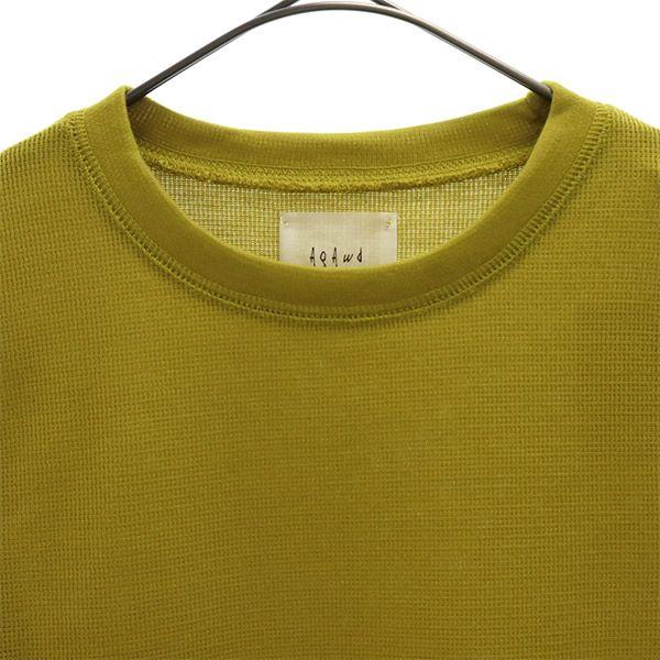 Unused Agawd Long Sleeve Long Dress F Yellow Women Used