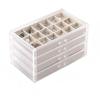 Transparent Acrylic Jewelry Box Organizer Velvet Drawer Jewelry Boxes Storage Ring Necklace Bracelet Earrings Display Stand Gift