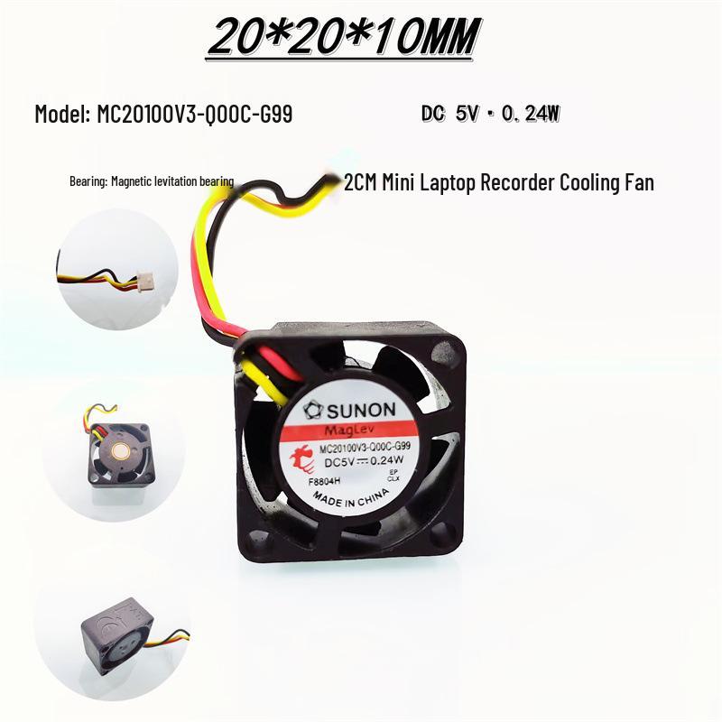 

MC20100V3-Q00C-G99 Mini 2010 Magnetic Levitation 2CM Speed 5V Silent Cooling Fan Original Interface MC20100V3-Q00C-G99