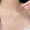 S925 Sterling Silver High-End Star Necklace: Five-Pointed, Super Flash Design, Light Luxury Clavicle Chain, Cold Style Trend.