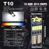 10PCS Led W5W T10 Car Signal Lamp 501 194 Bulbs 4014SMD Clearance Reading Interior Lights 6000K 12V Dome Lights 6