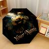 Custom Text Automatic 8 Bone Umbrella, Portable Sun Rain Protection UmbrellaDeftones