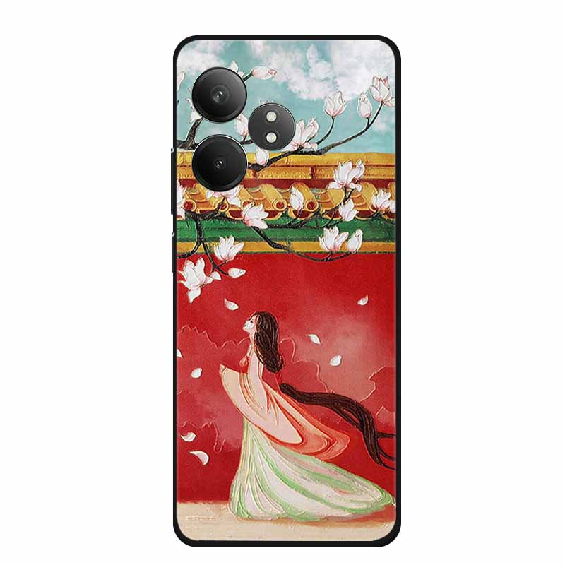 3D Emboss Case For Realme GT Neo6 Neo 6 SE 6SE Phone Case Flowers Silicone Soft Coque For Realme GT 6 T 6T Back Cover Case Funda