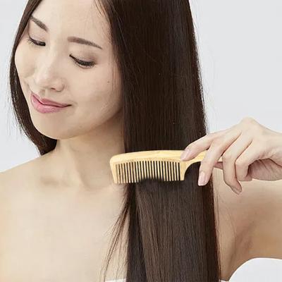 Natural Bamboo Wide Tooth Hair Comb for Women Men Anti-Static Afro