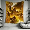 helldivers 2 Wall Tapestry Aesthetic Wall Hanging Printed Fabric Blanket Decorative Tapestries for Bedroom Living Room Home Decor