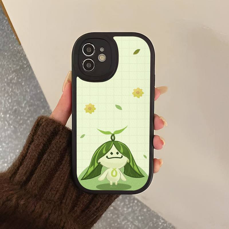Coque de téléphone en cuir dur Aranara Genshin Impact pour iPhone 13 12 Mini 11 14 Pro Max Xs X Xr 7 8 Plus 6 6s Se 2022 coque en silicone