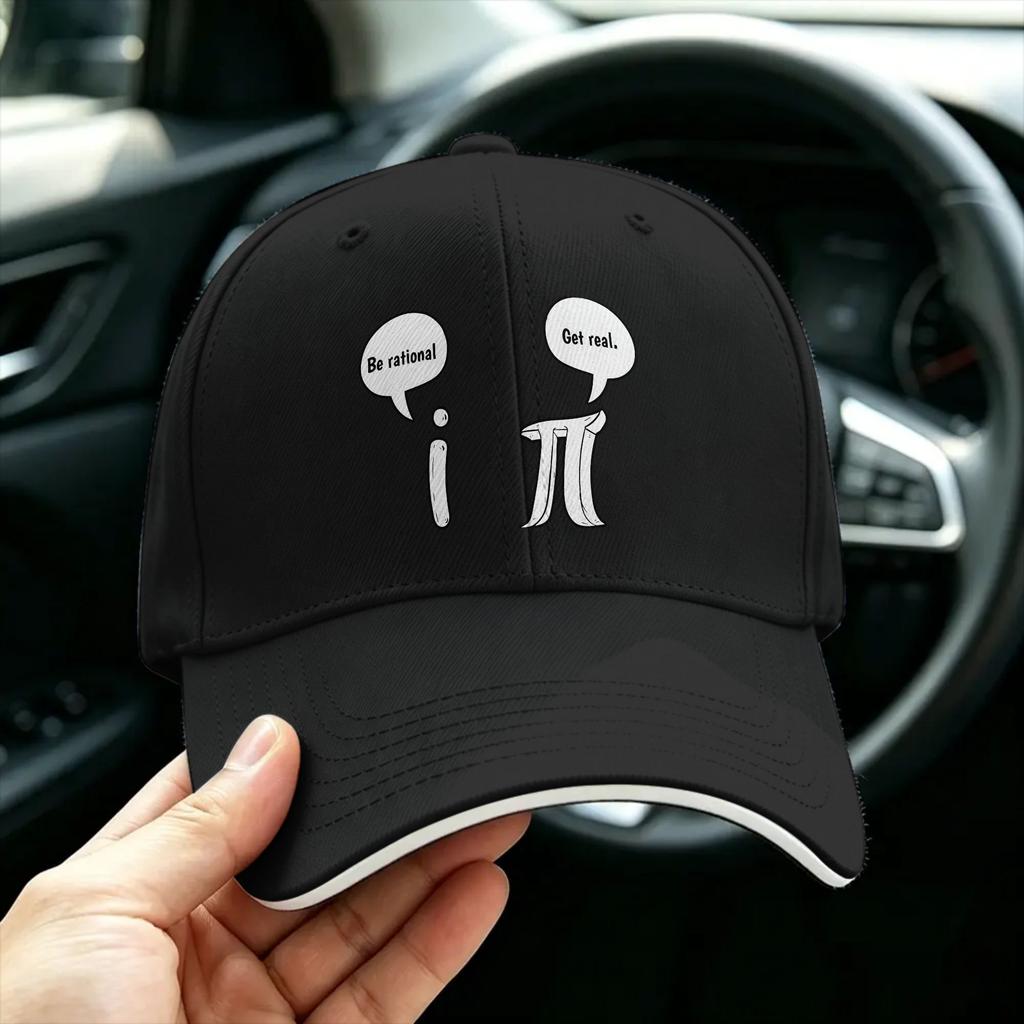Funny Get Real Be Rational Pi Math Teacher Baseball Cap Casual Couple Women Sports Baseball Caps Birthday Present