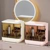 Large Capacity Organizer Box with Mirror Cosmetics Storage Box Bedroom Dressing Table Skincare  Jewelry Drawer Rings Storage Box