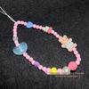 Little Bear Heart Pink Pearl Bracelet - Women's Fashionable Handbag & Phone Lanyard Ornament
