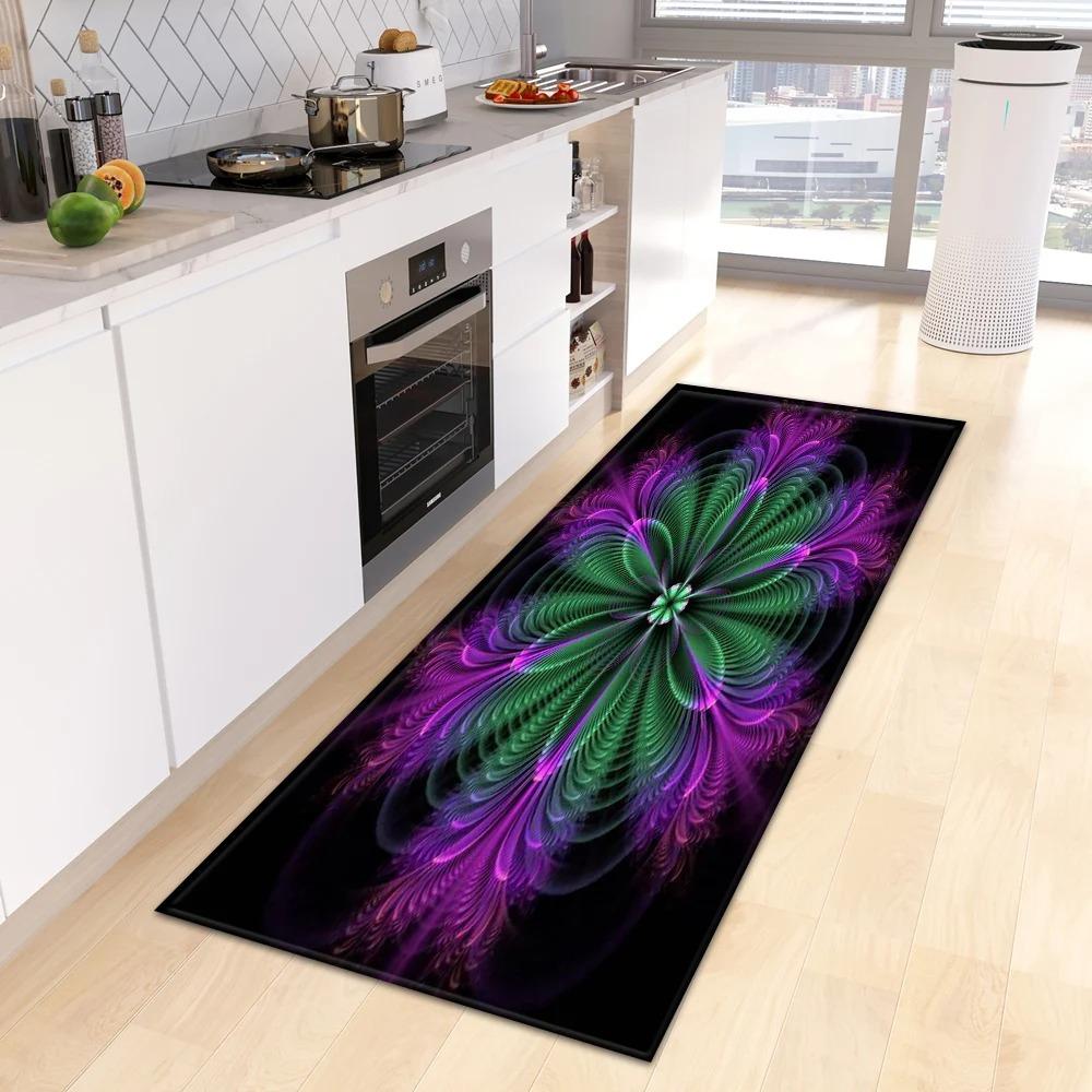 Fantasy Blumenmuster Hausküche Bodenmatte Eingangsbereich Dekoration Bodenmatte