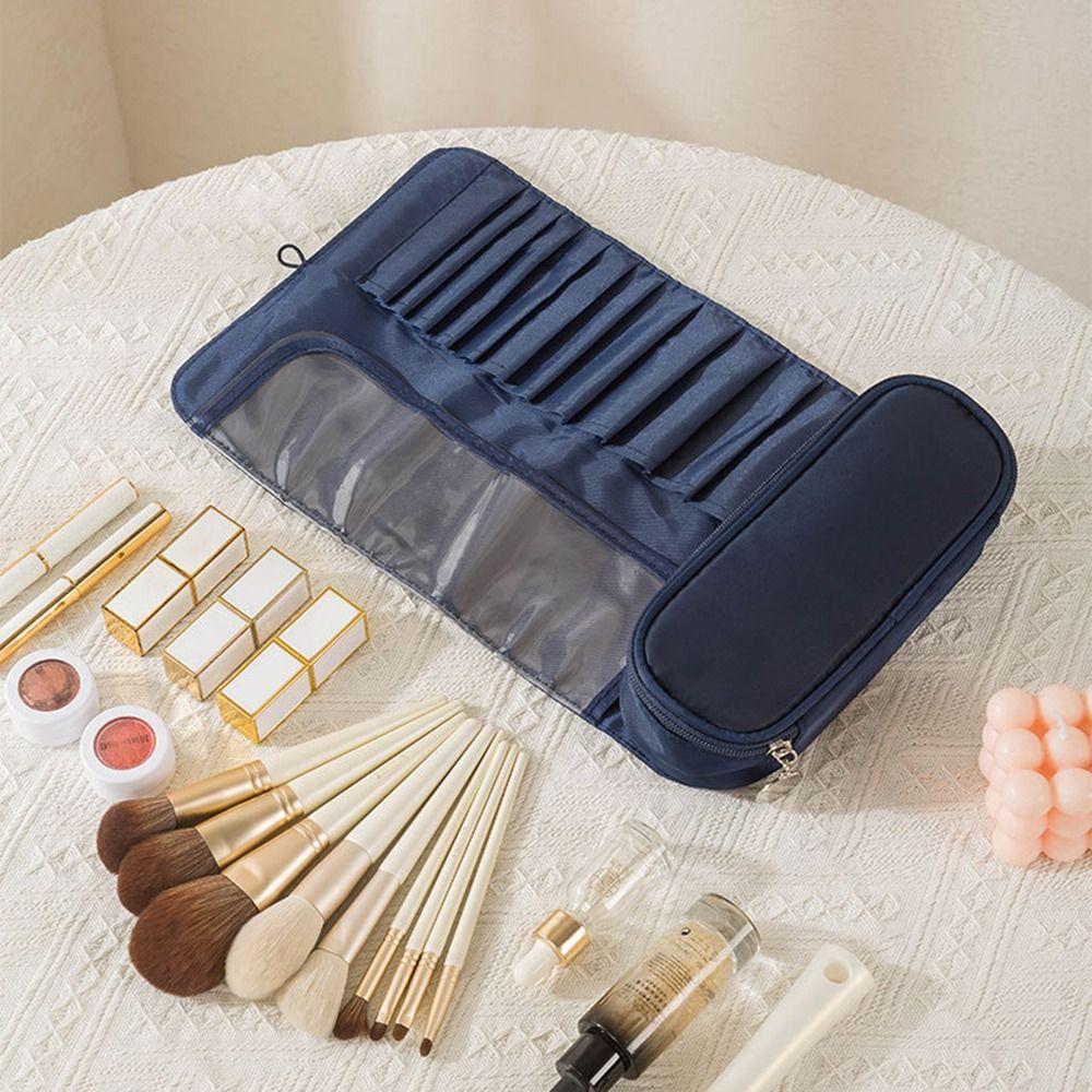 Rolling Bags Makeup Brush Bag Dust-proof Nylon Makeup Case Makeup Brush Holder  Storage Pouch