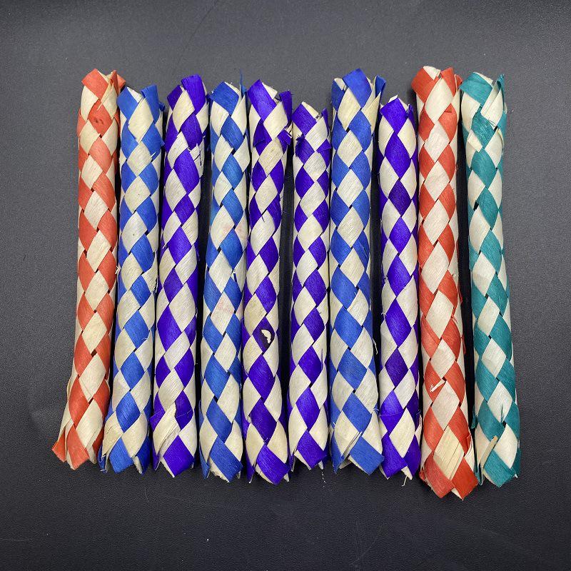 Colorful Bird Biting Toy: Paper Tubes & Parrot Cage Accessories