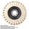 2Pcs 7/8 Inch Wool Polishing Wheels Buffing Pads Angle Grinder Accessories Grinding Disc forMetal Glass Ceramic Polishing