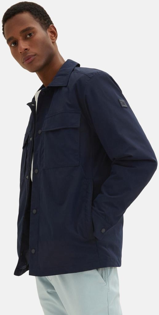 Mid-season Jacket Tom Tailor Shirt Jacket With Patch Pockets (1034868) Sky Captain Blue