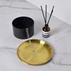 Storage Box Aluminum Alloy Lidded Snack Perfume Organizer Light Luxury Texture Dresser , Black
