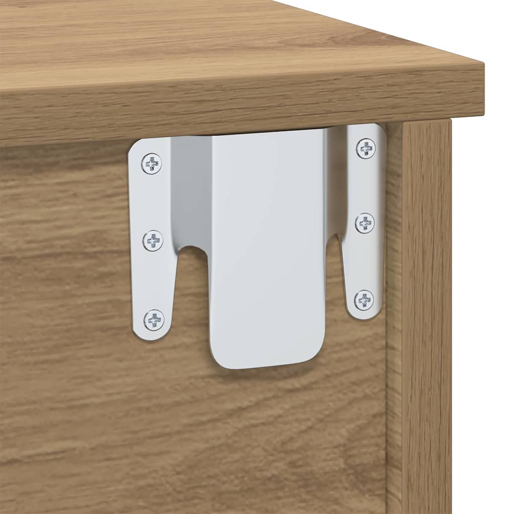 Nightstand 2 pcs Artisan Oak 40 x 31 x 15 cm engineered wood