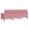 3 Seater Sofa Pink 210 cm Velvet