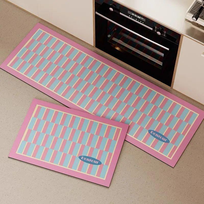1/2PCS Korean Dopamine Diatom Mud Mat Absorbent Anti-Slip Long Strip Rug for Kitchen Bathroom Home Decor