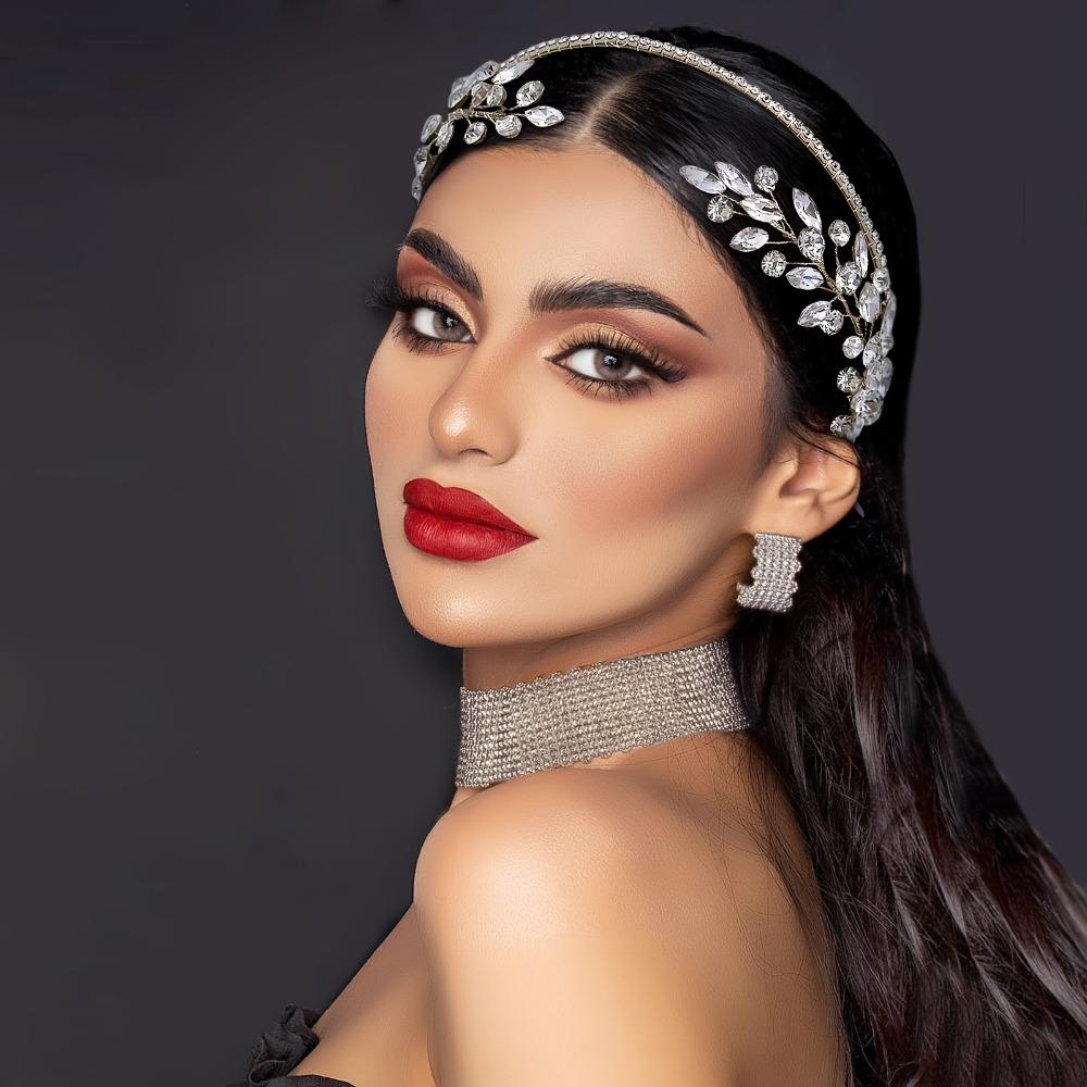 Elegant Princess Queen Crown Shiny Bridal Head Hoop Vintage Women Headpiece  Girls