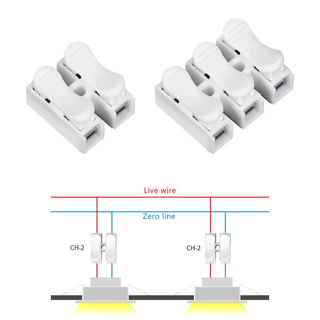 Electrical Terminal Connector Push In Quick Connection Quick Installation For Different Cable Type Multiple Size
