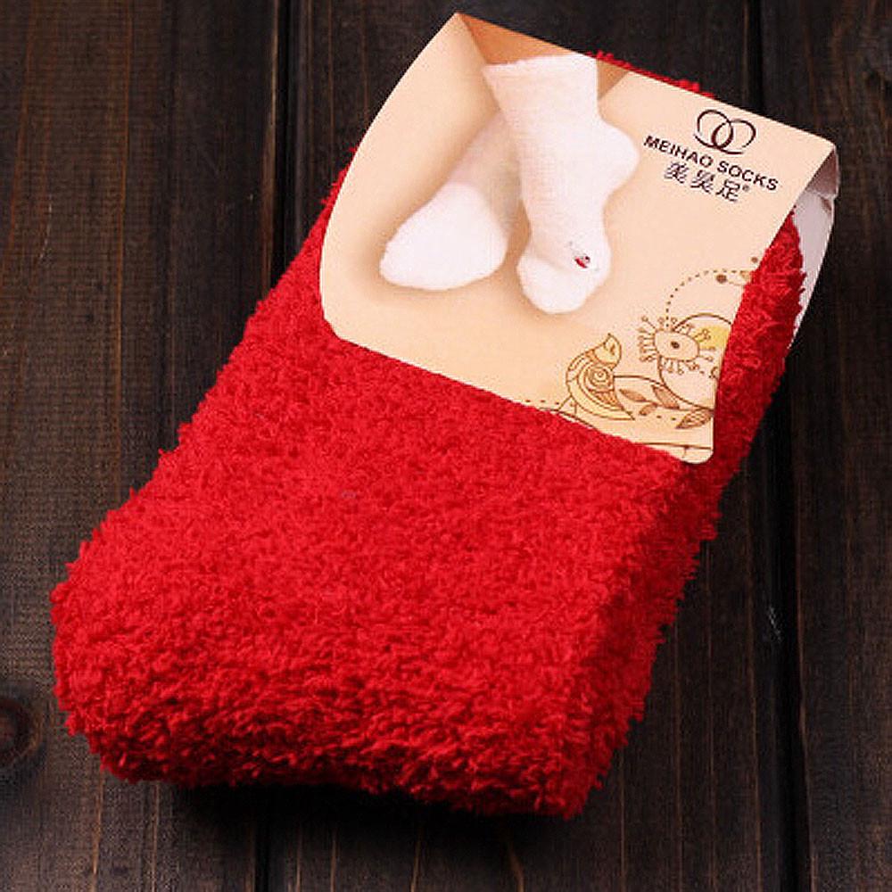 Home Women Girls Soft Bed Floor Socks Warm Winter  Color