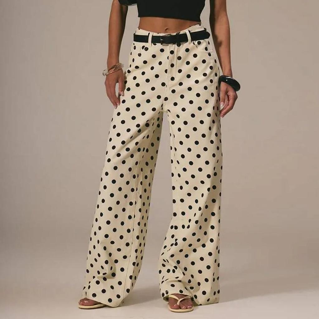 Women Hip Hop Baggy Jeans Wide Leg Mid-Low Waist Jeans Loose Boyfriends Jeans Vintage Denim Pants