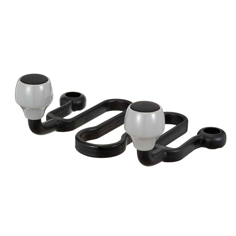 Napolex Fizz-1091 Double Arm Hook for Cars, Easy Installation Just Through Headrest Stays, Load