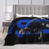 Mbappes Football Number 10 Blanket Coral Fleece Plush Decoration Multifunction Soft Throw Blankets for Home Couch Bedding Throws