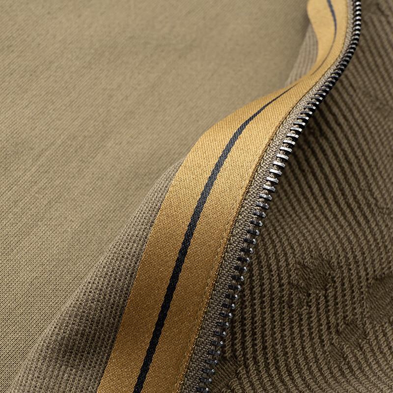 Dibinze Men's Plus Size Knit Stand-Collar Casual Jacket