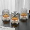 Premium 360° Rotating Glass Cup with LED for Unique Wine Tasting Experience
