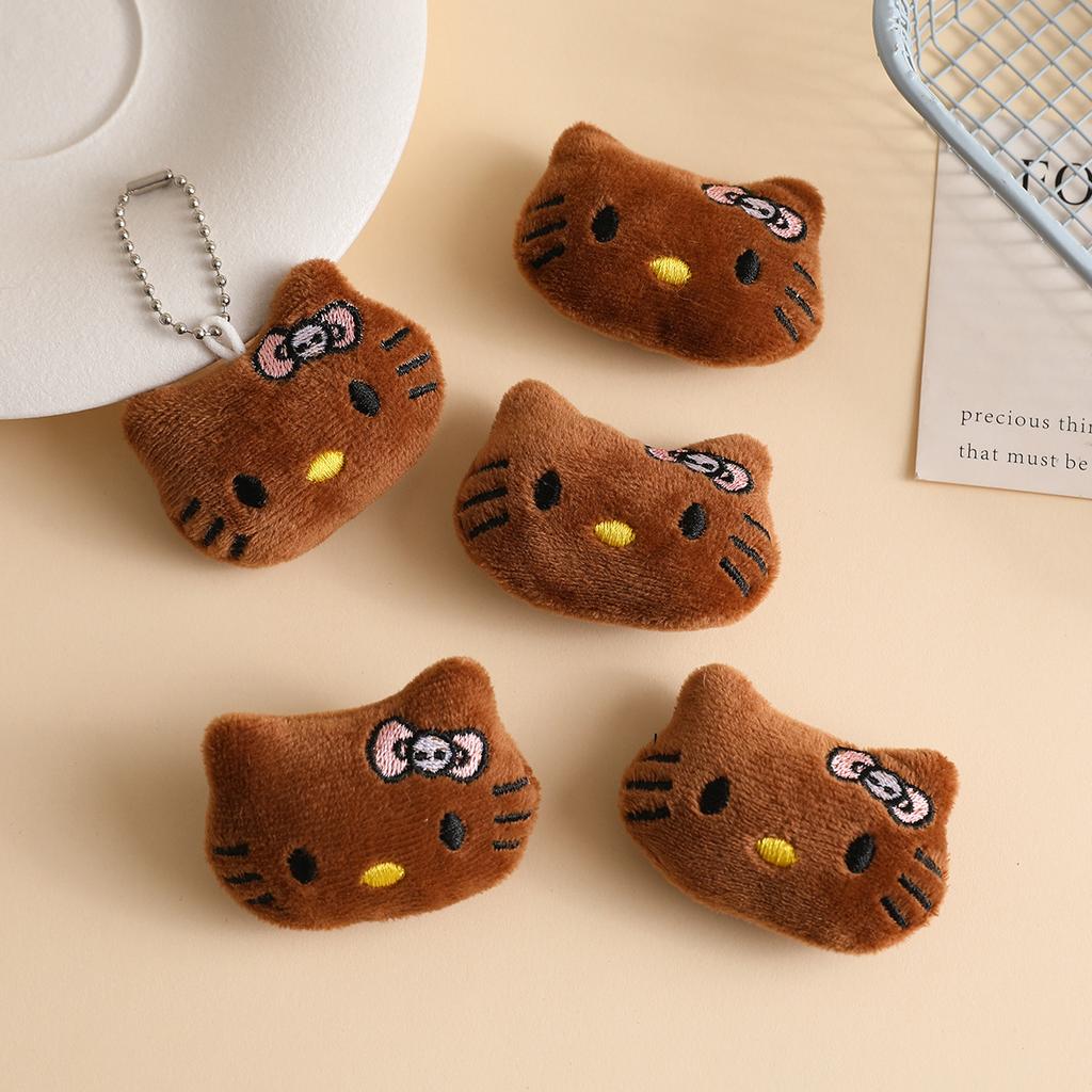 Cartoon cute kitten plush brooch doll doll bag pendant hat scarf clothing accessories
