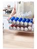 Mingxi Double-Layer Beverage Storage Box: Food-Grade Refrigerator Organizer for Beer and Cola Cans.