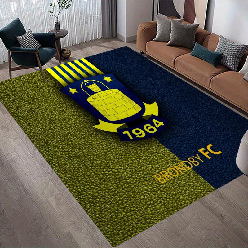 Brondby IF Home Sofa Decoration for Living Room & Bedroom, Non‑Slip Play Flannel Floor Mat for Game Room