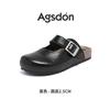 Augustine bag head half slippers women's 2025 new summer wear one-pedal flat-soled pregnant women Mary Jane single shoes