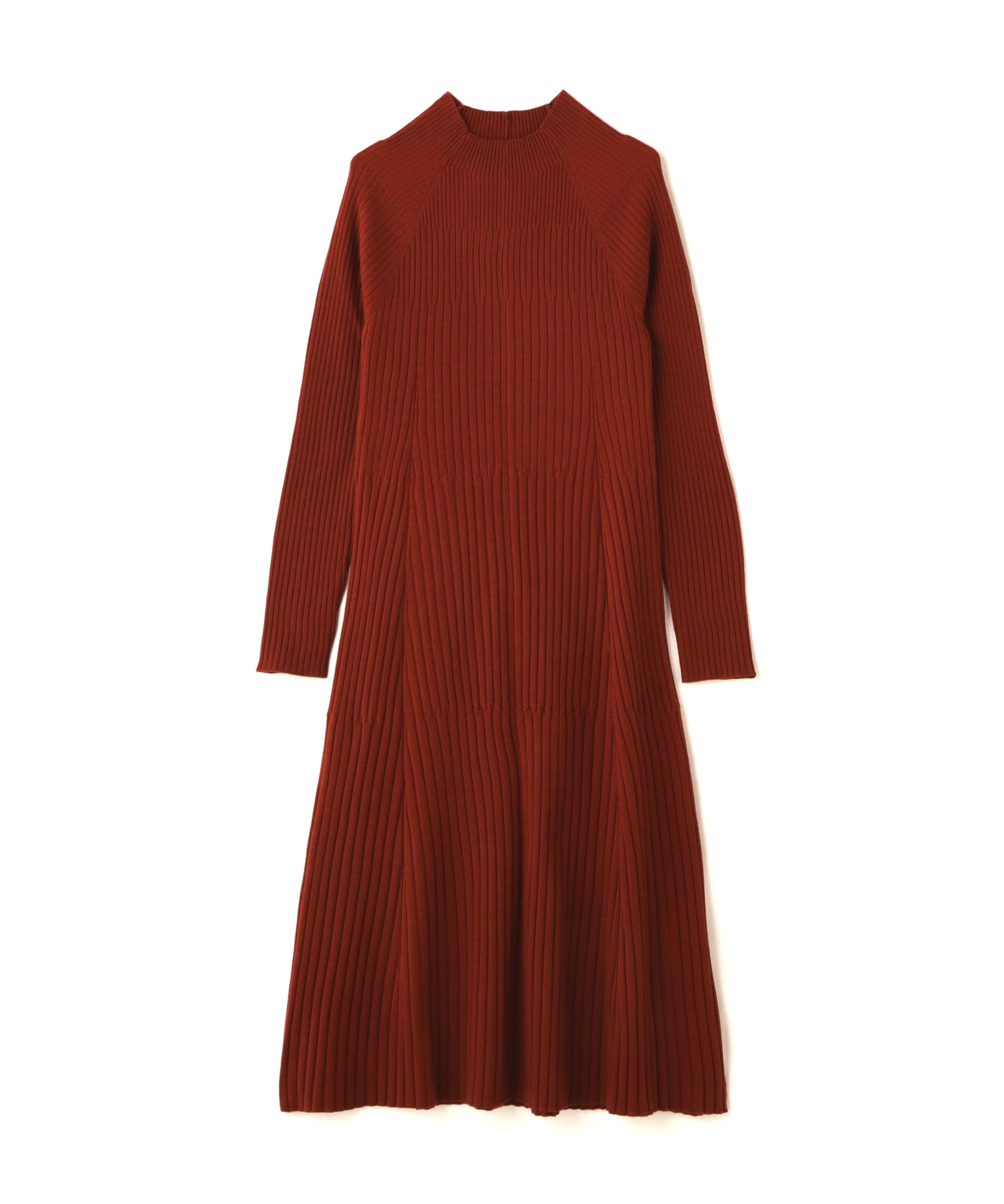 

Красота Повседневный Кюшин Ребристый Расклешенный Трикотаж Кирпично-оранжевый [Натуральные Основы] Платье, Платье, Женское,