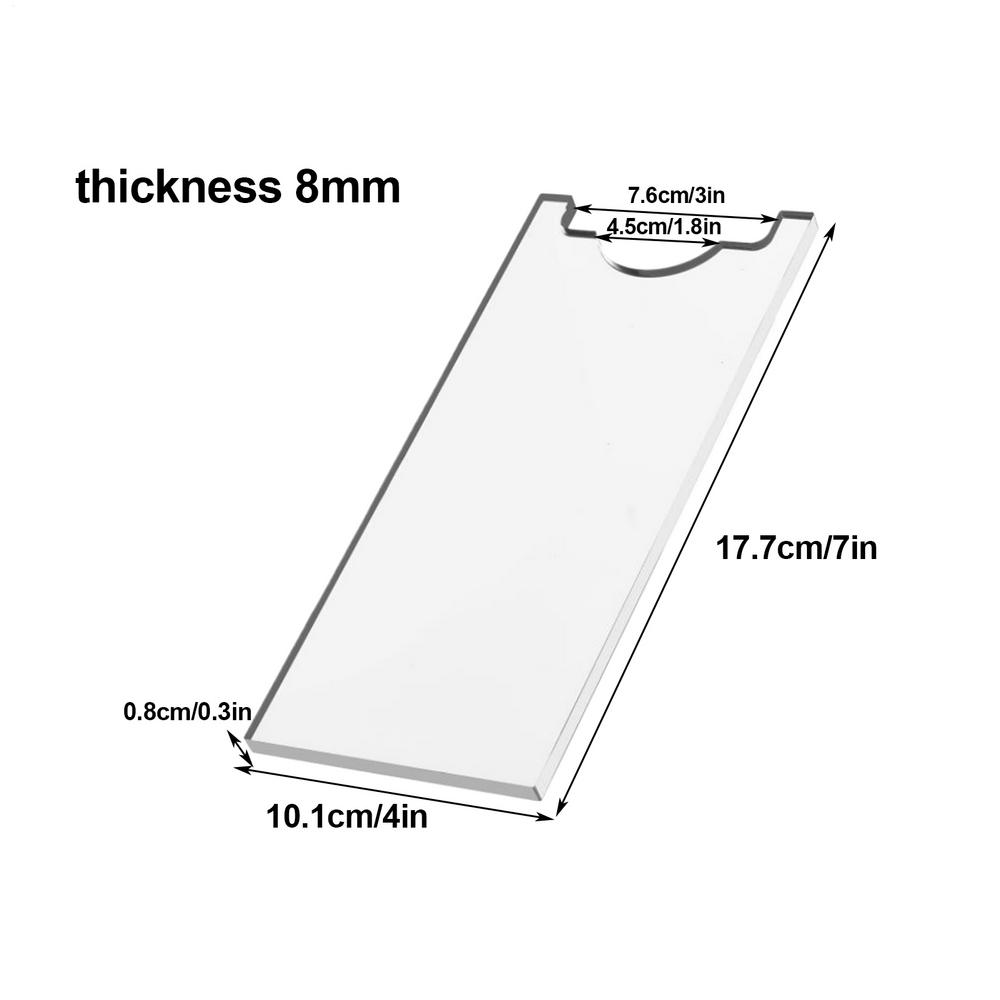 2PCS Transparent Acrylic Sofa & Bed Stopper Non-slip Furniture Wall Protective Pad Protect The Wall And Maintain Gaps Spacer