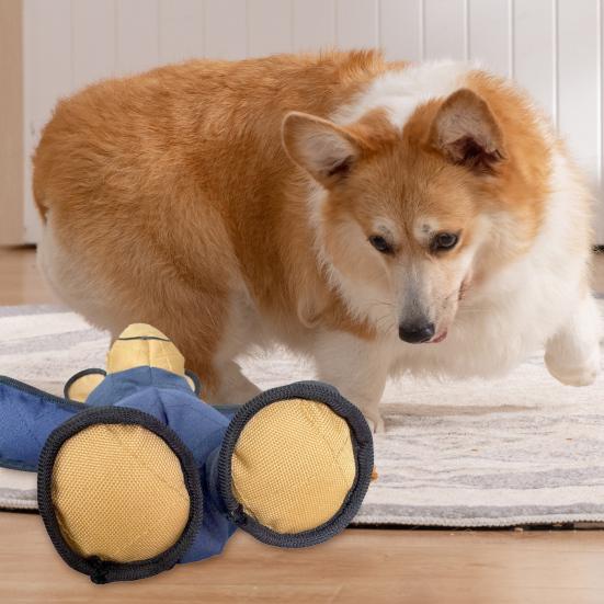 Yousheng Unbreakable Bear Dog Chew Toy for Aggressive Chewers Indestructible Stuffed Plush Bear Interactive Squeaky Toy for Small Medium Large Dogs