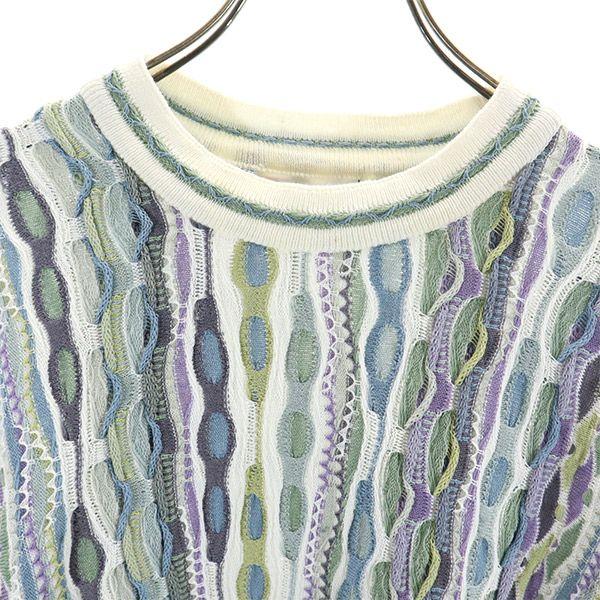 Coogi 90s Old 3D Overall Handle Long Sleeve 3D Cotton Sweater XS Knit Men's Used