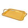 Multifunctional Serving Tray Rectangular Jewelry Dessert Food Tray with Dual Handle for Afternoon Tea Wedding Party