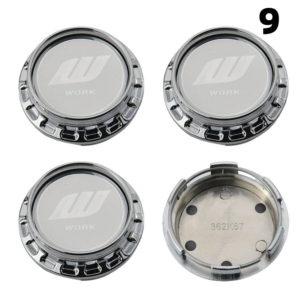 4 PZ 67MM Diametro Esterno / 62MM Diametro Interno Copricerchi SSR XXR WORK VIP LEHR MEISTER Copricoperture Centrali Ruota Coprimozzi Accessori Ruote Auto Sportive