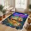 Adventure Journey Theme Crystal Velvet Rug Personalized Custom Name Text Soft Floor Mat Home Decor