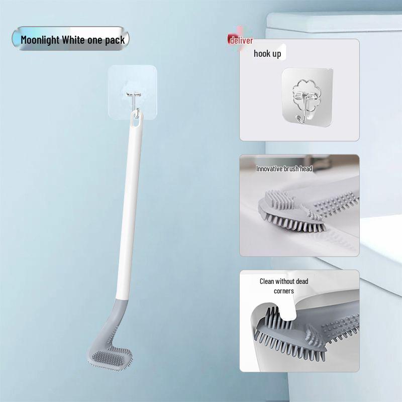 

Гольф Силиконовая Туалетная Щетка с Длинной Ручкой 2025 - Новый Бытовой Очиститель для Ванной Комнаты